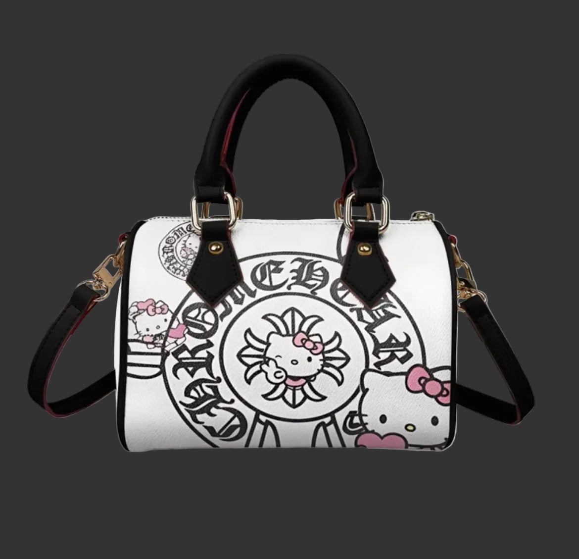 Baddie Kitty Chrome Noir mini bag | TheBaddiesVault